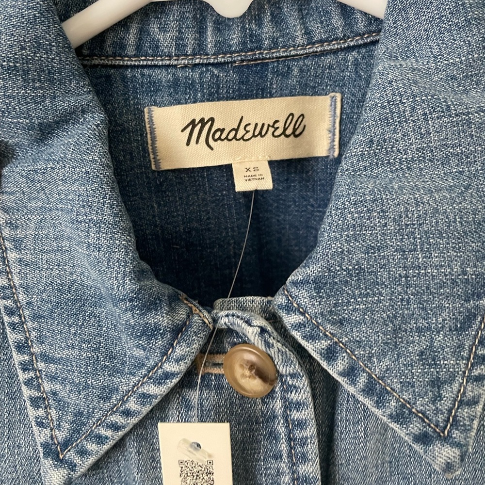 NWT Madewell Denim Button-down long-sleeve shirt - Picture 3 of 5